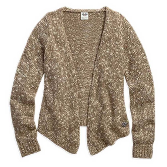 Harley-Davidson Sweaters - Harley Davidson Marled Knit Open Cardigan Size M